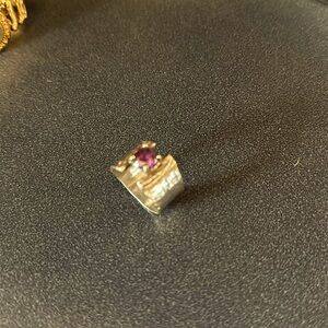 Beautiful Opulenza Designs .925 Sterling Silver Amethyst Ring Size 10